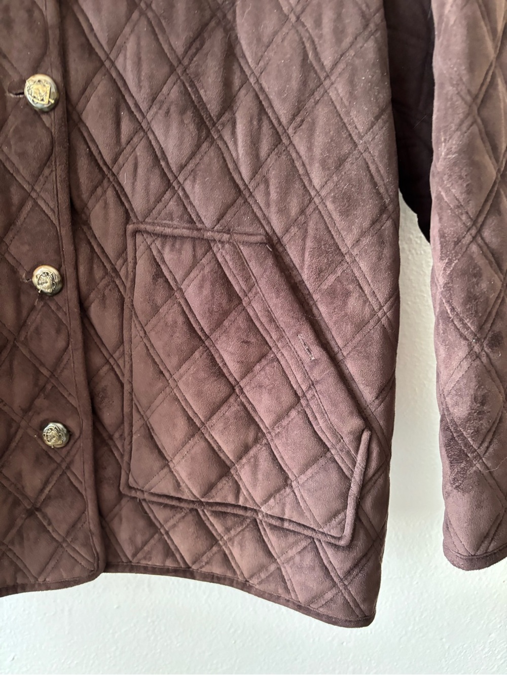 Lauren Ralph Lauren Quilted Brown Utility Jacket - Picture 4 of 6